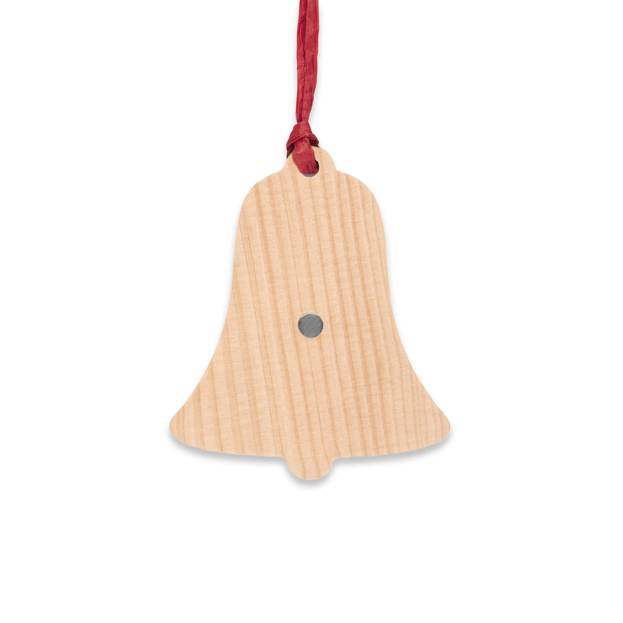 Jingle Christmas Bells Wooden Ornaments