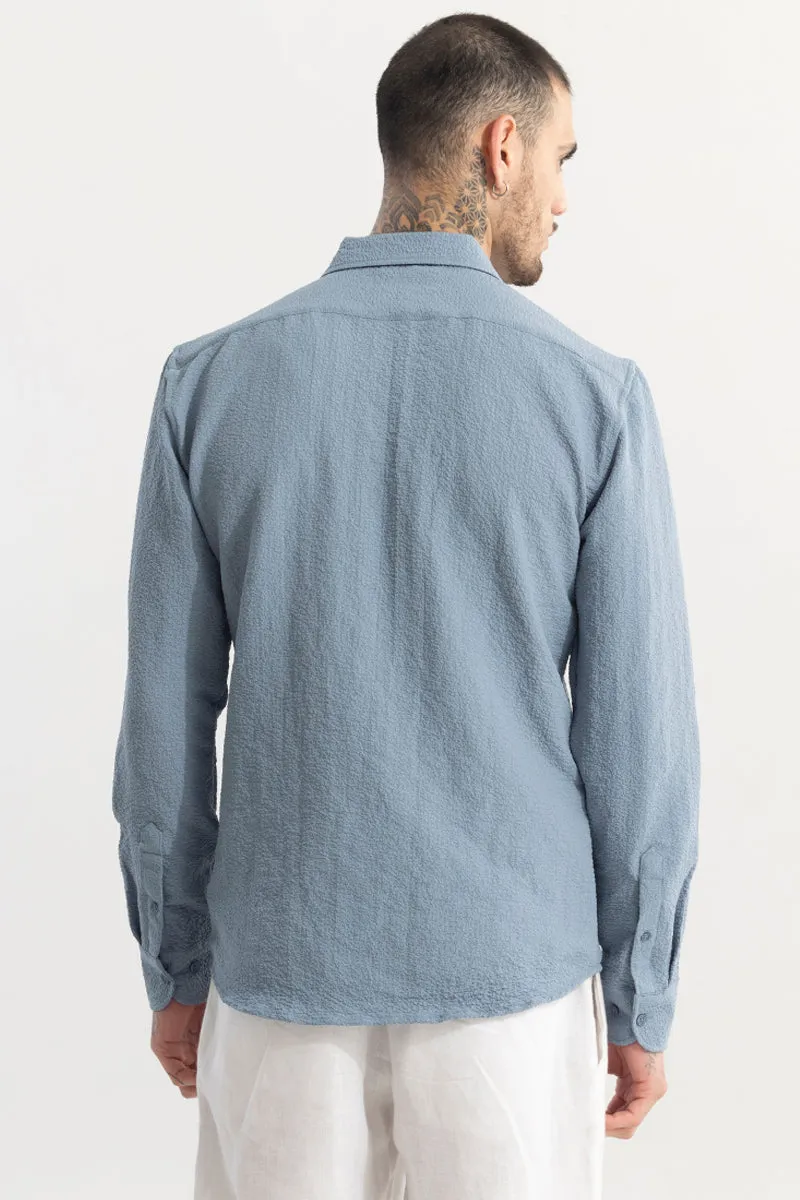 Mash Wrinkle Light Blue Shirt