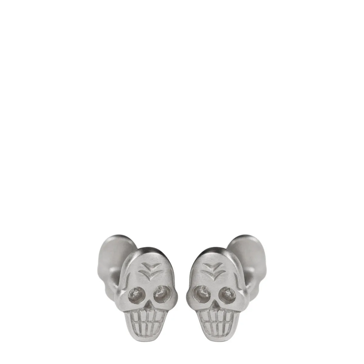 Men's Sterling Silver Skull Cufflinks