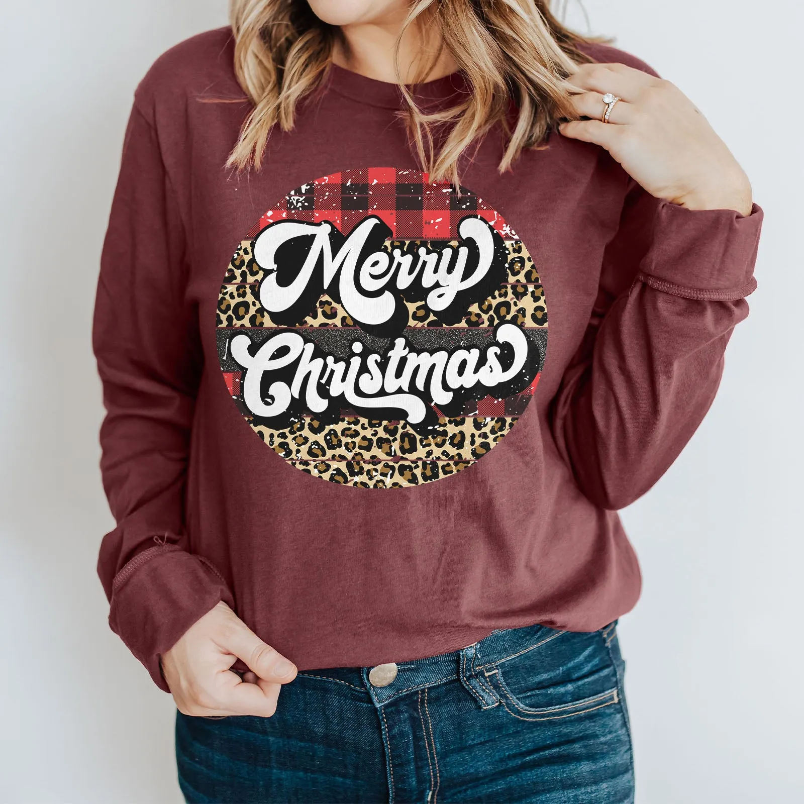 Merry Christmas - Retro Long Sleeve