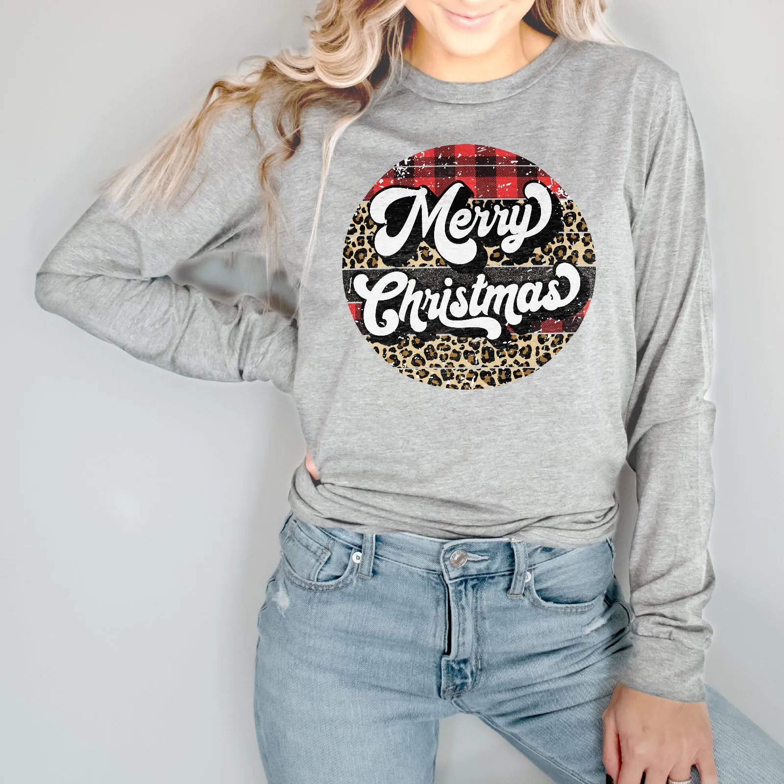 Merry Christmas - Retro Long Sleeve