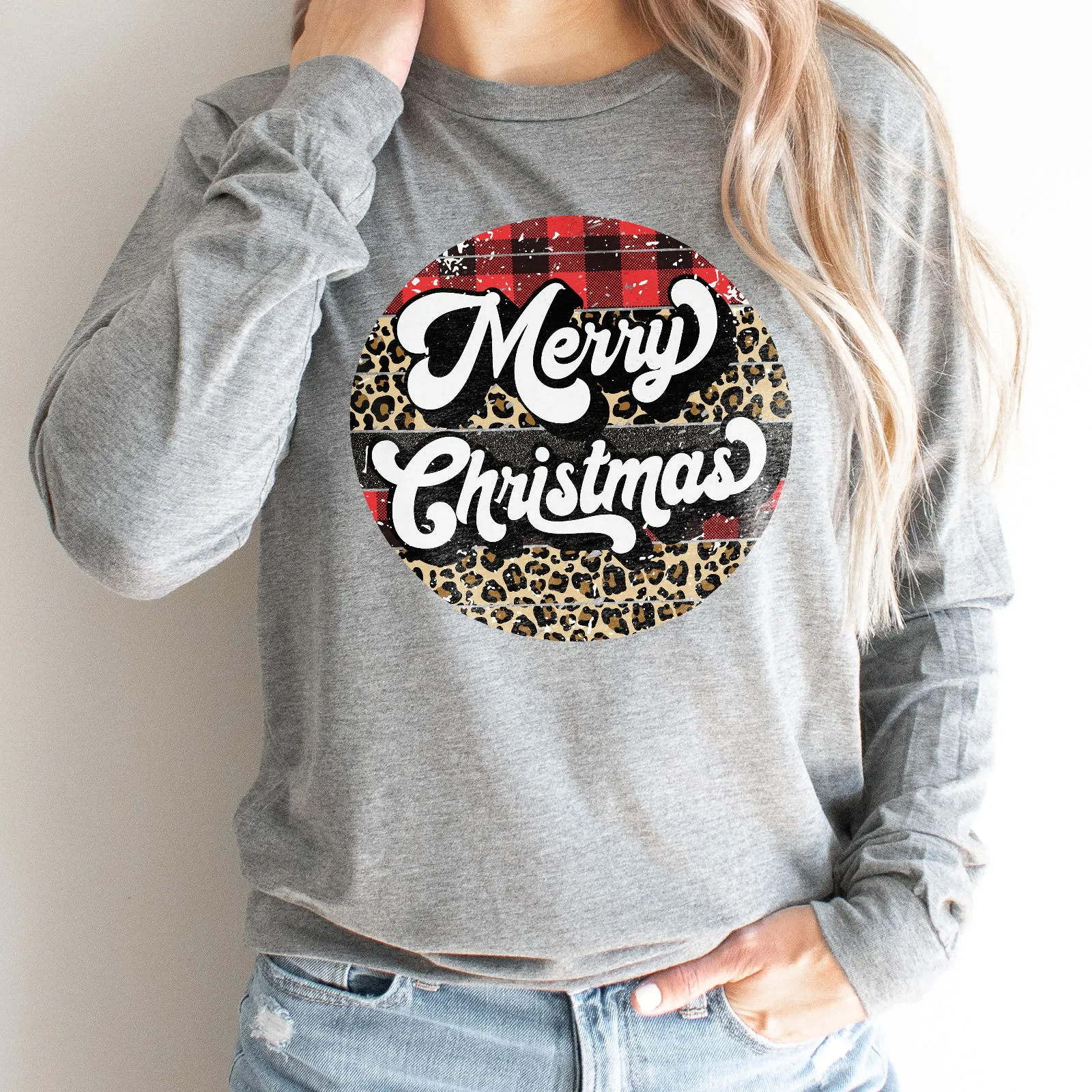 Merry Christmas - Retro Long Sleeve