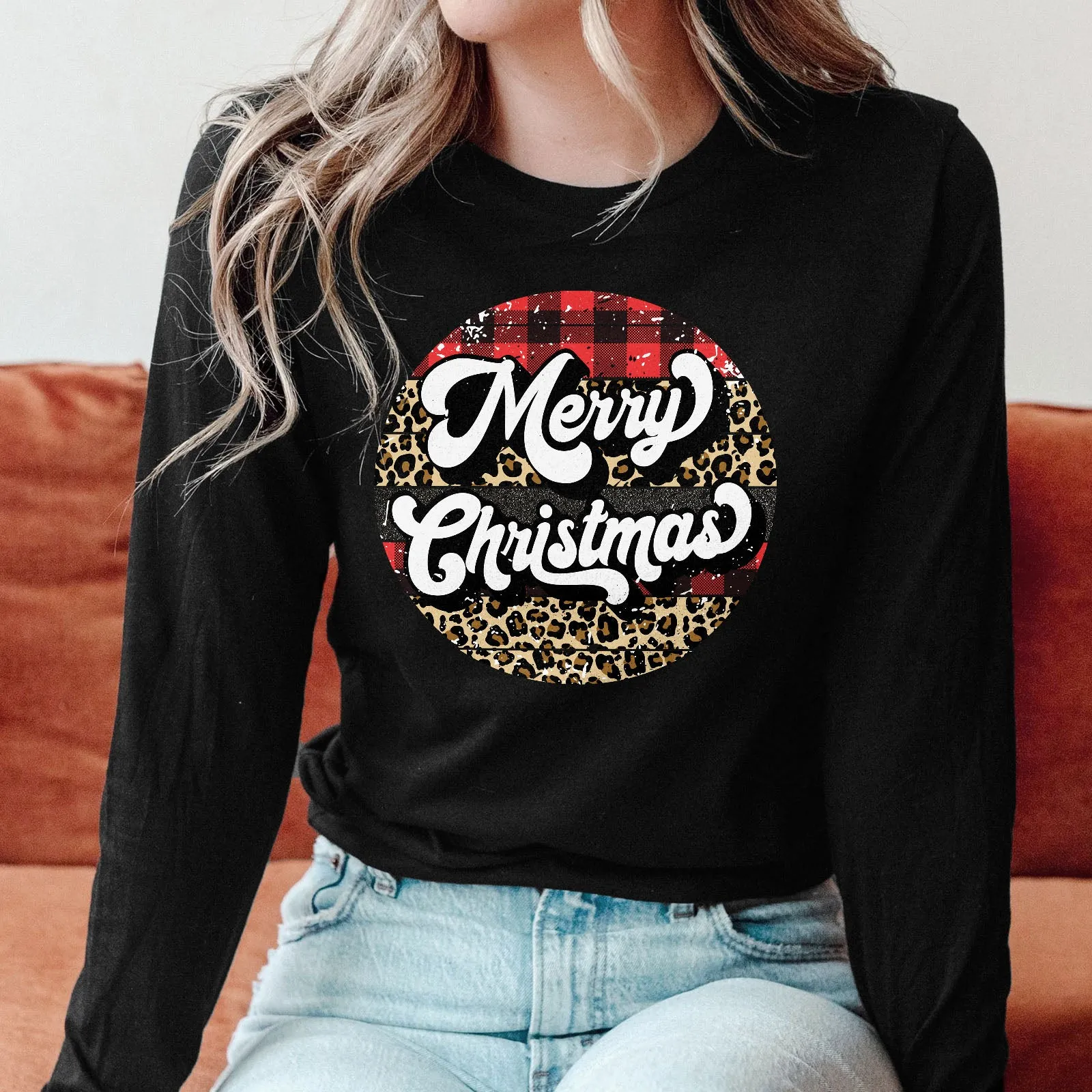 Merry Christmas - Retro Long Sleeve