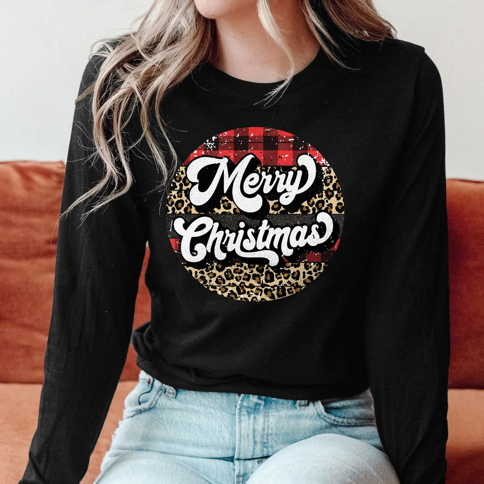 Merry Christmas - Retro Long Sleeve