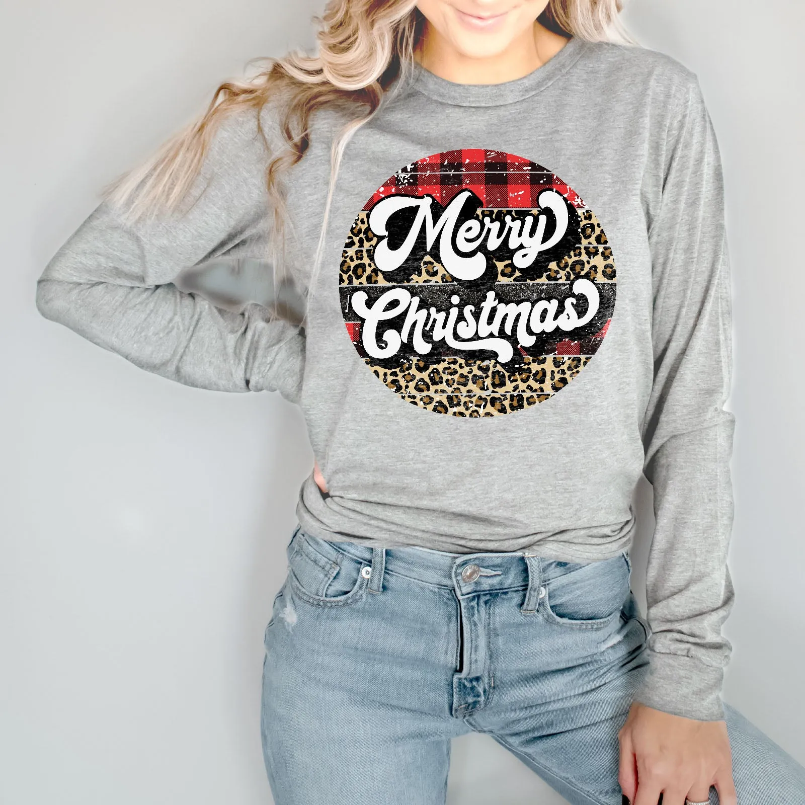 Merry Christmas - Retro Long Sleeve