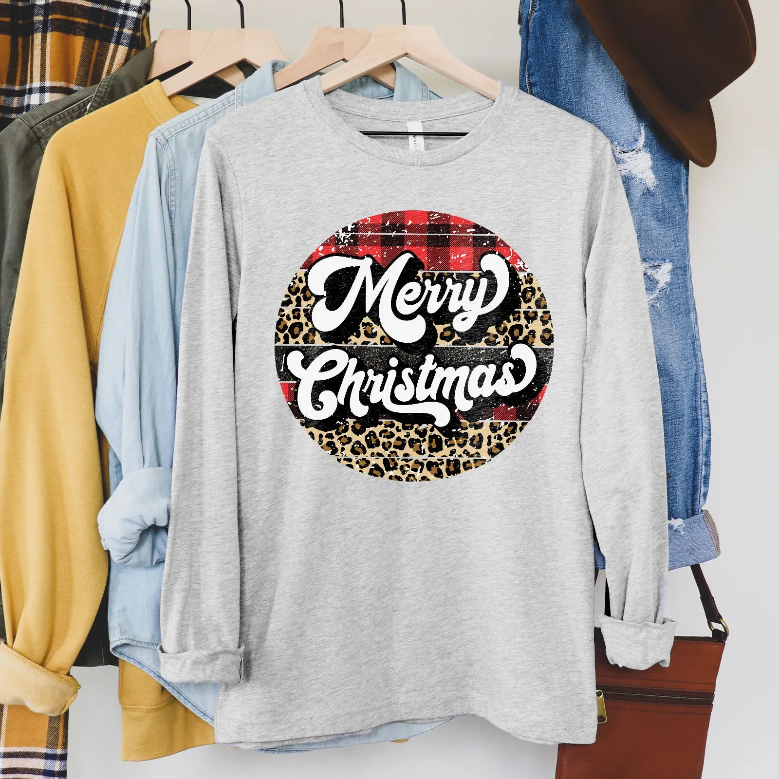 Merry Christmas - Retro Long Sleeve