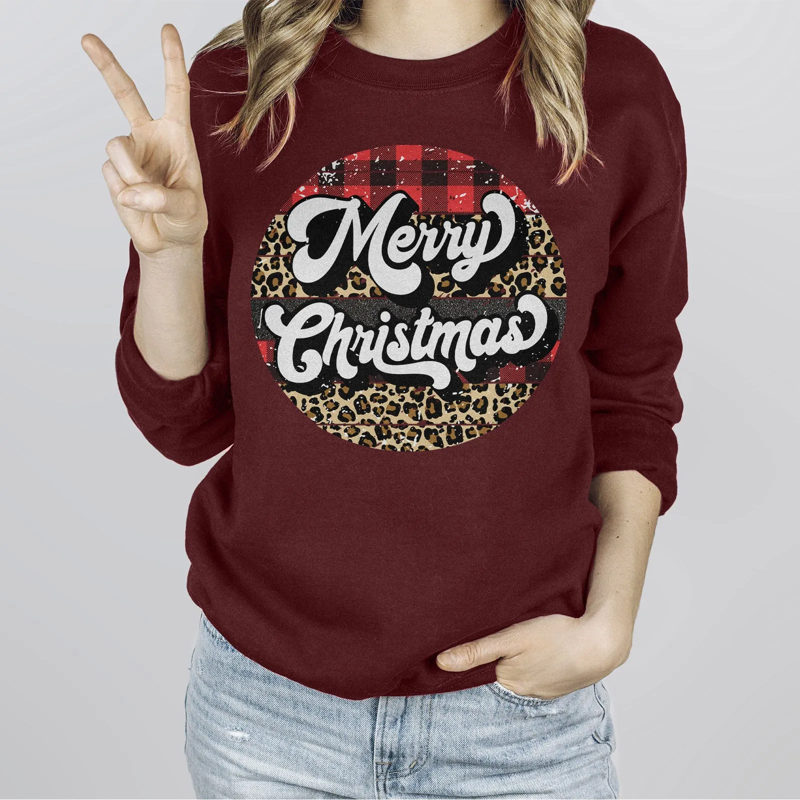 Merry Christmas - Retro Long Sleeve