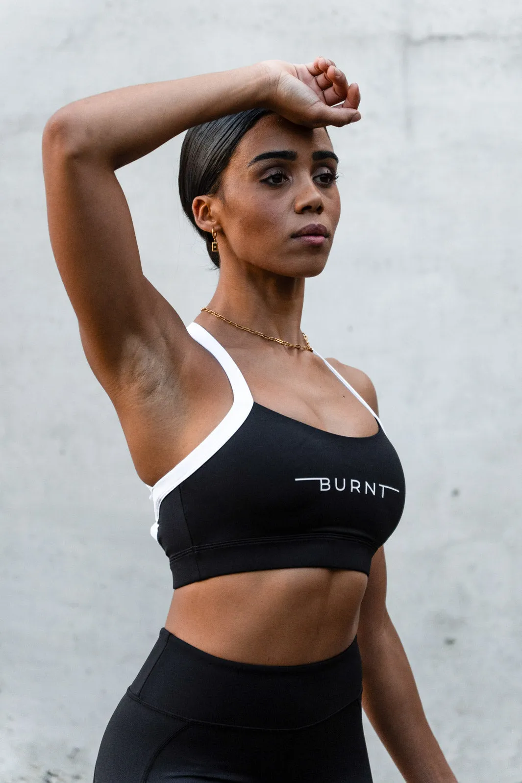 Milan Sports Bra - Black & White