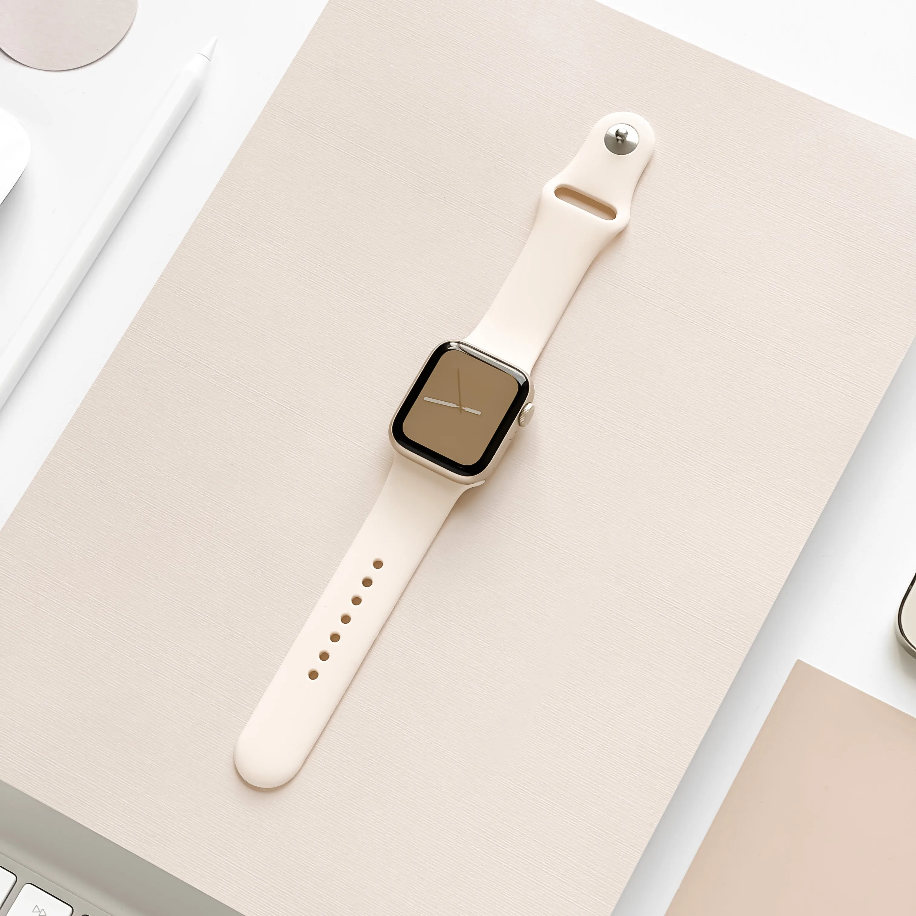 NAKD Apple Watch Strap - Almond White