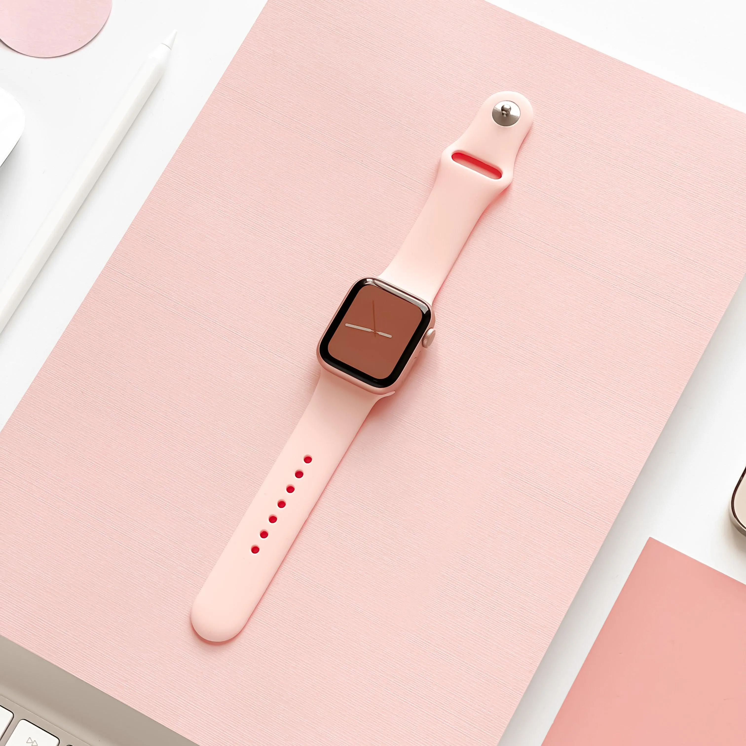 NAKD Apple Watch Strap - Coral Pink