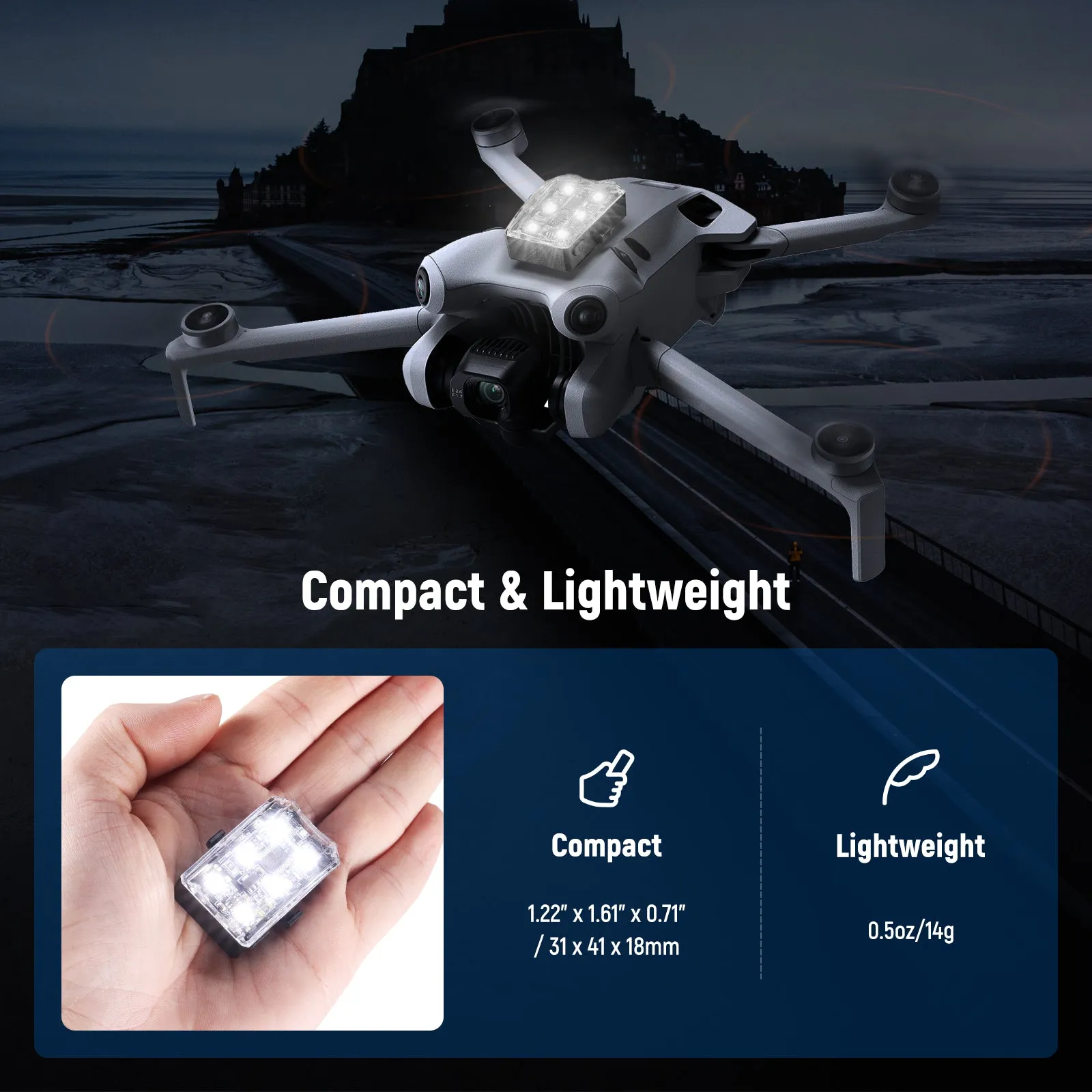 NEEWER DL6G Drone LED Night Flight Anti Collision Light