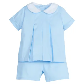 Nicholas Short Set - Light Blue Pique