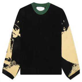 Ornaments Knit Sweater - Green/Black