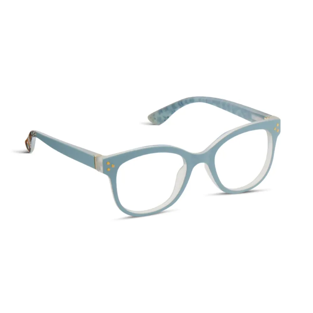 Peepers Blue Light Readers Flower Child - Light Blue