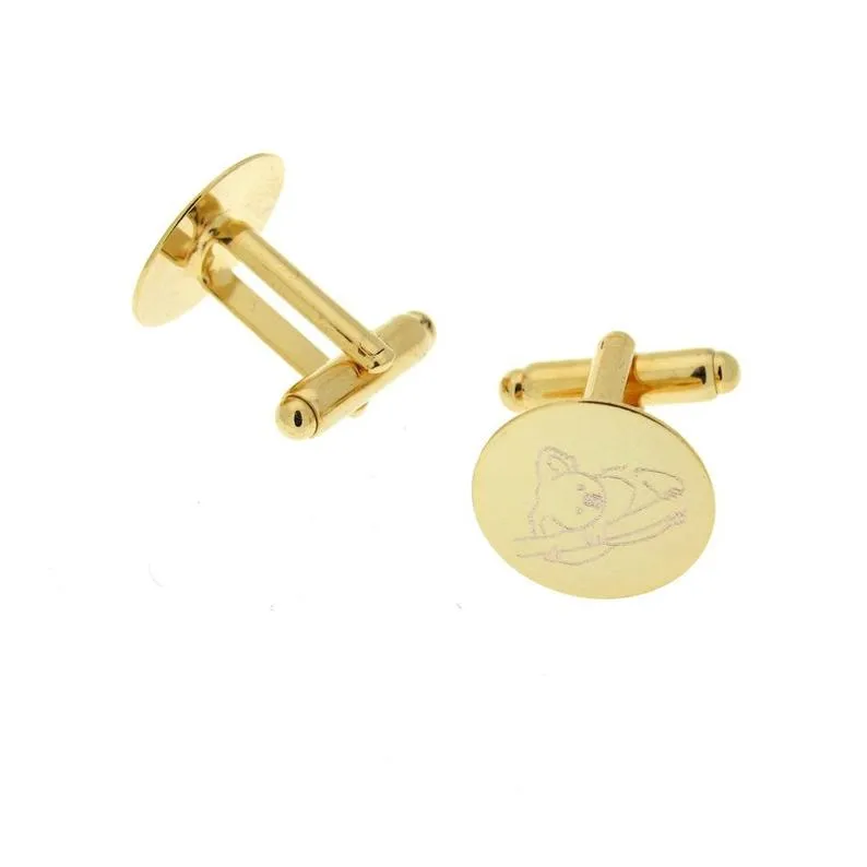 Personalized Cufflinks - Wedding Gold cuff links