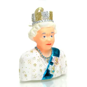 Queen Elizabeth Glass Ornament