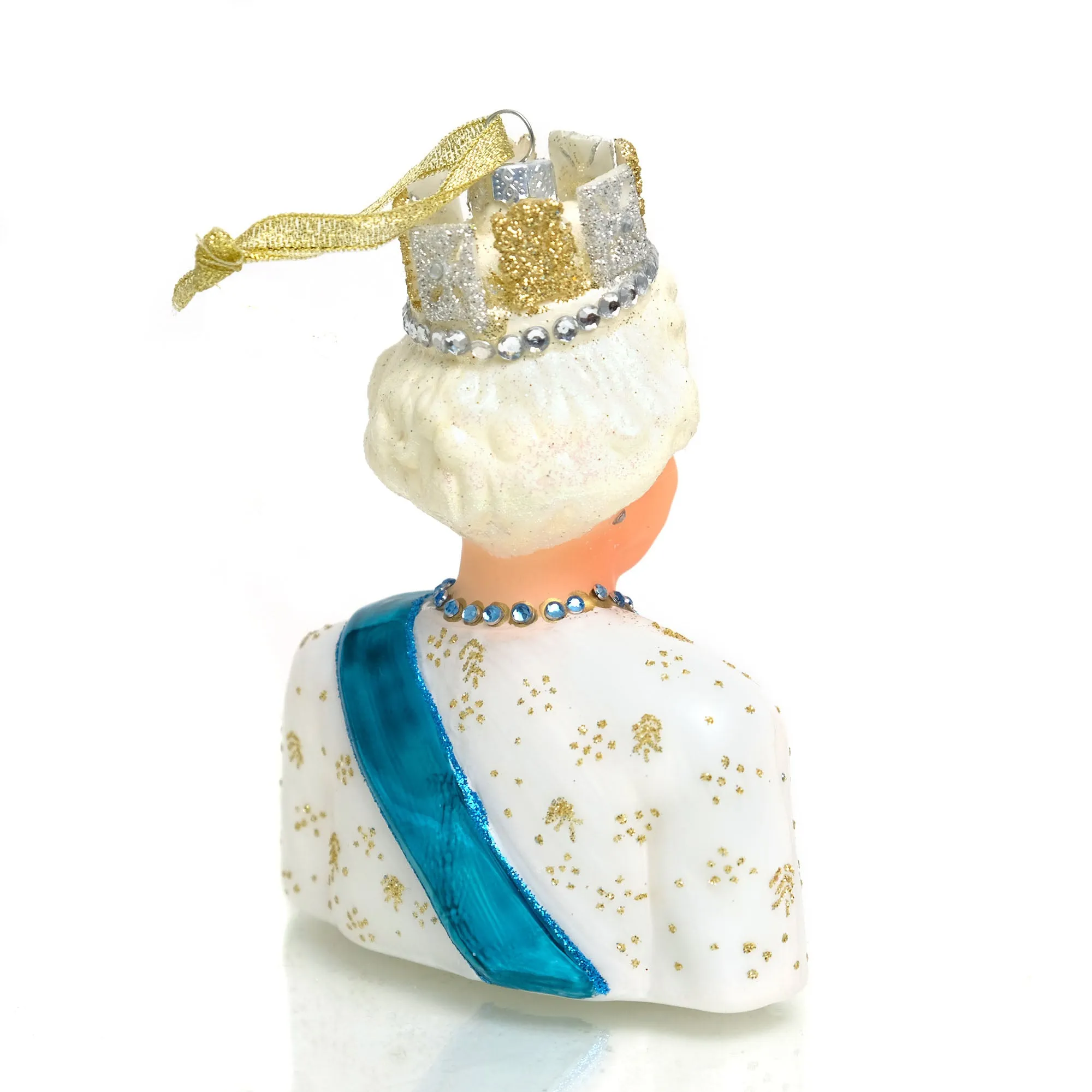 Queen Elizabeth Glass Ornament