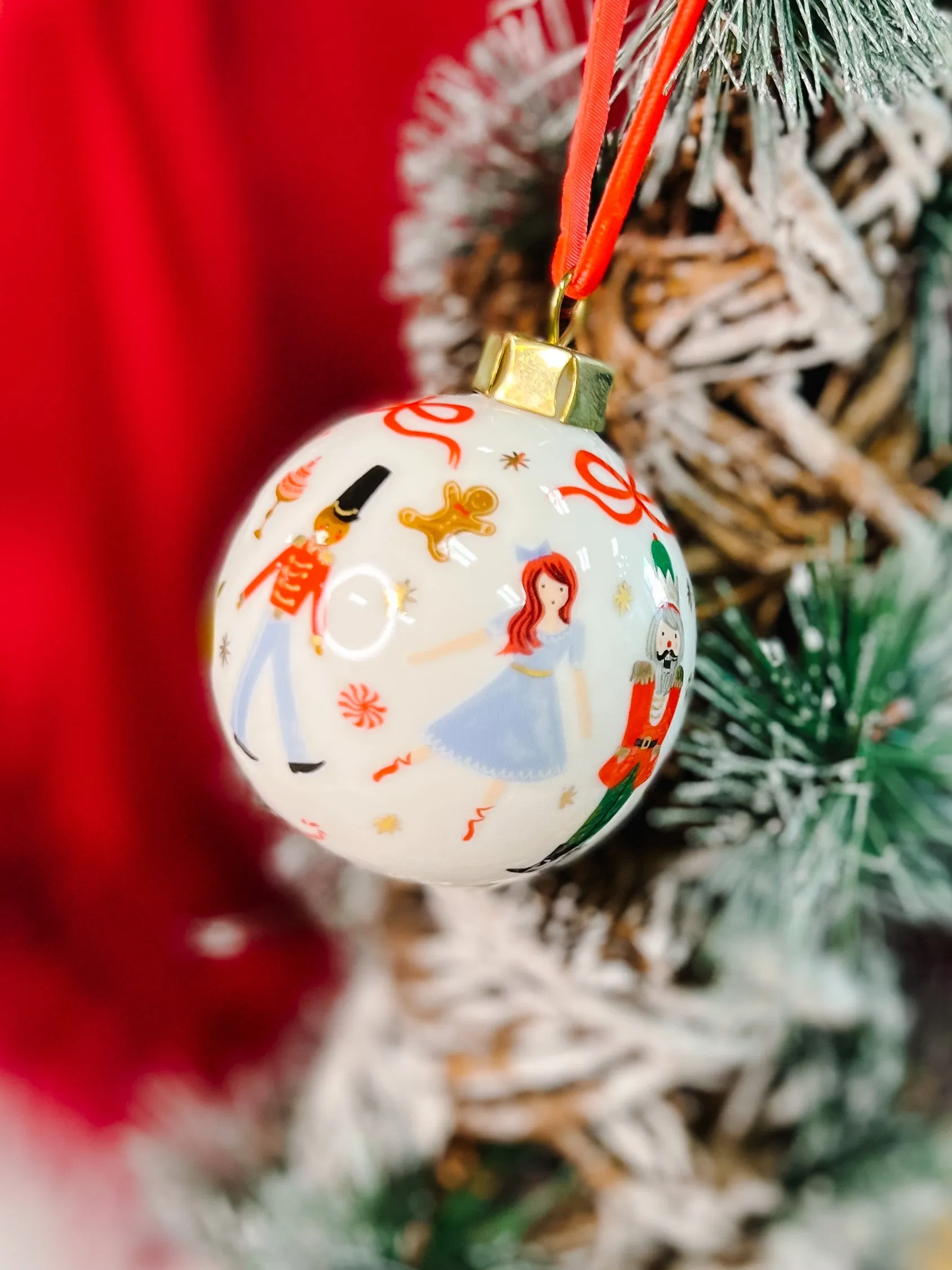 Rifle Paper Co. Collectible Nutcracker Porcelain Ornament