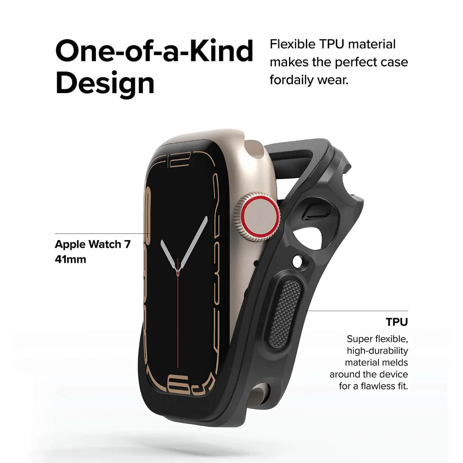 Ringke Apple Watch 9 / 8 / 7 41mm Case Air Sports Black