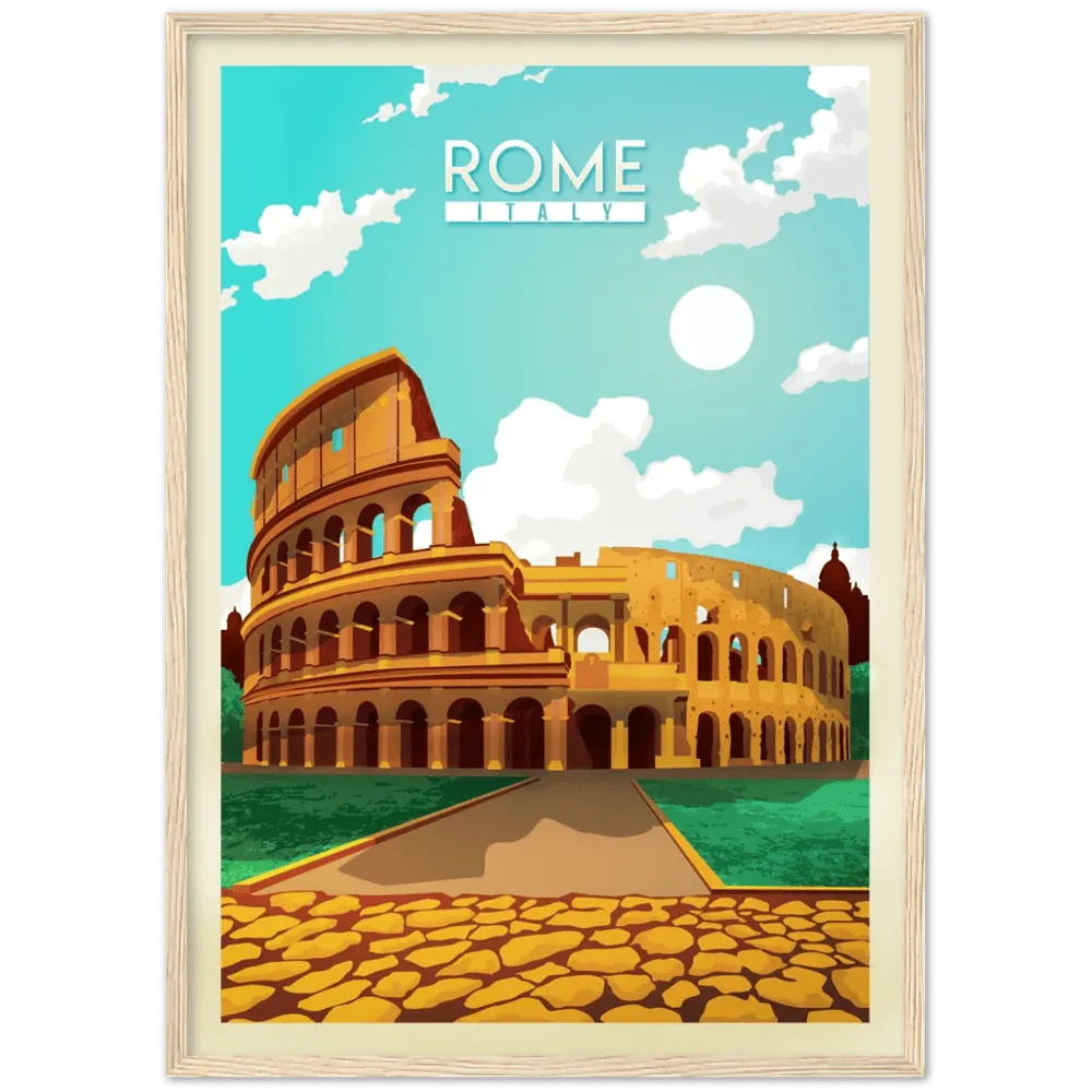 Rome Retro Wall Art