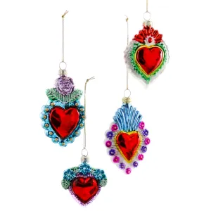 Sacred Heart Milagros Ornament