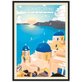 Santorini Retro Wall Art