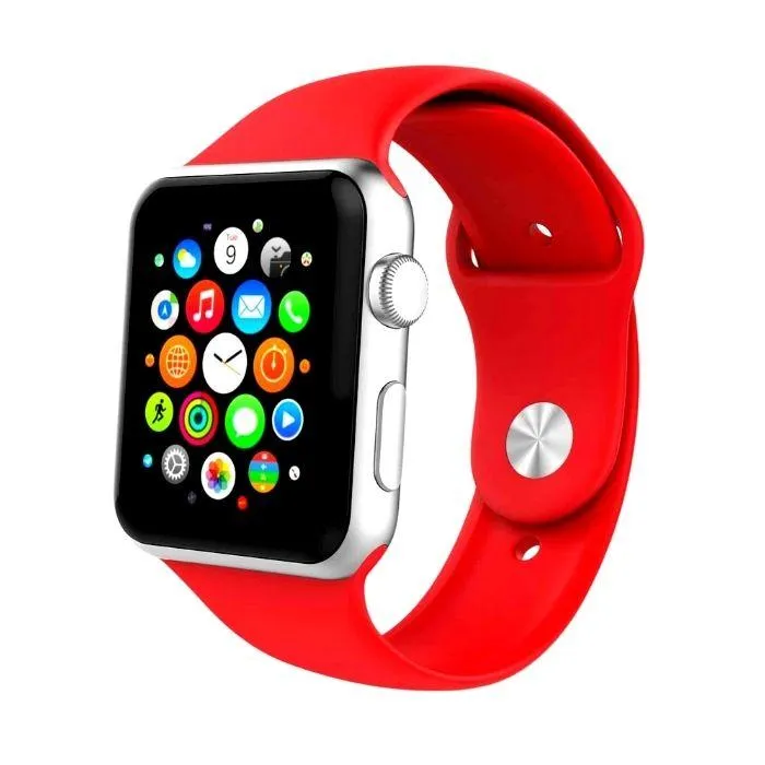 Silicone Sports Band for Apple Watch 45mm - Red