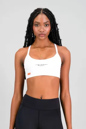 White Cali Sports Bra - Best Performance and Comfort