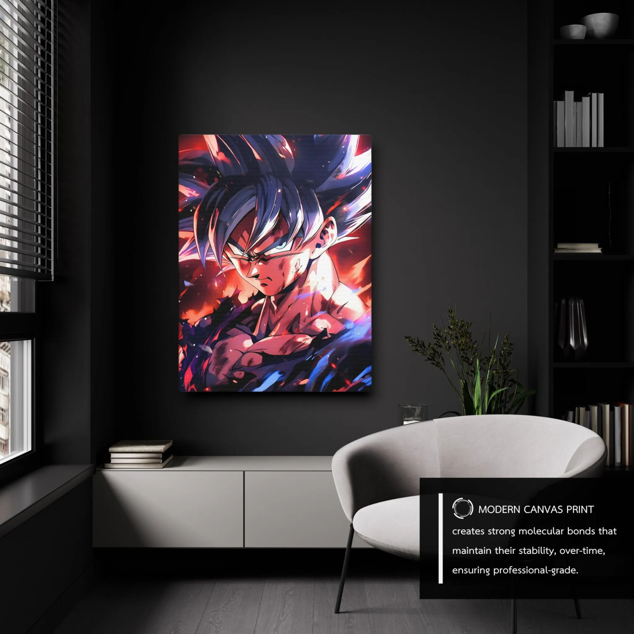 The Flames (Goku) Anime Canvas