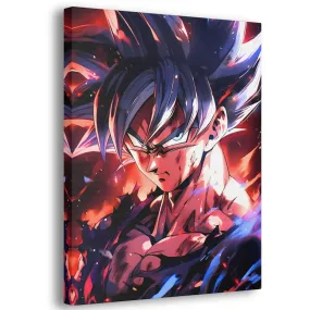 The Flames (Goku) Anime Canvas