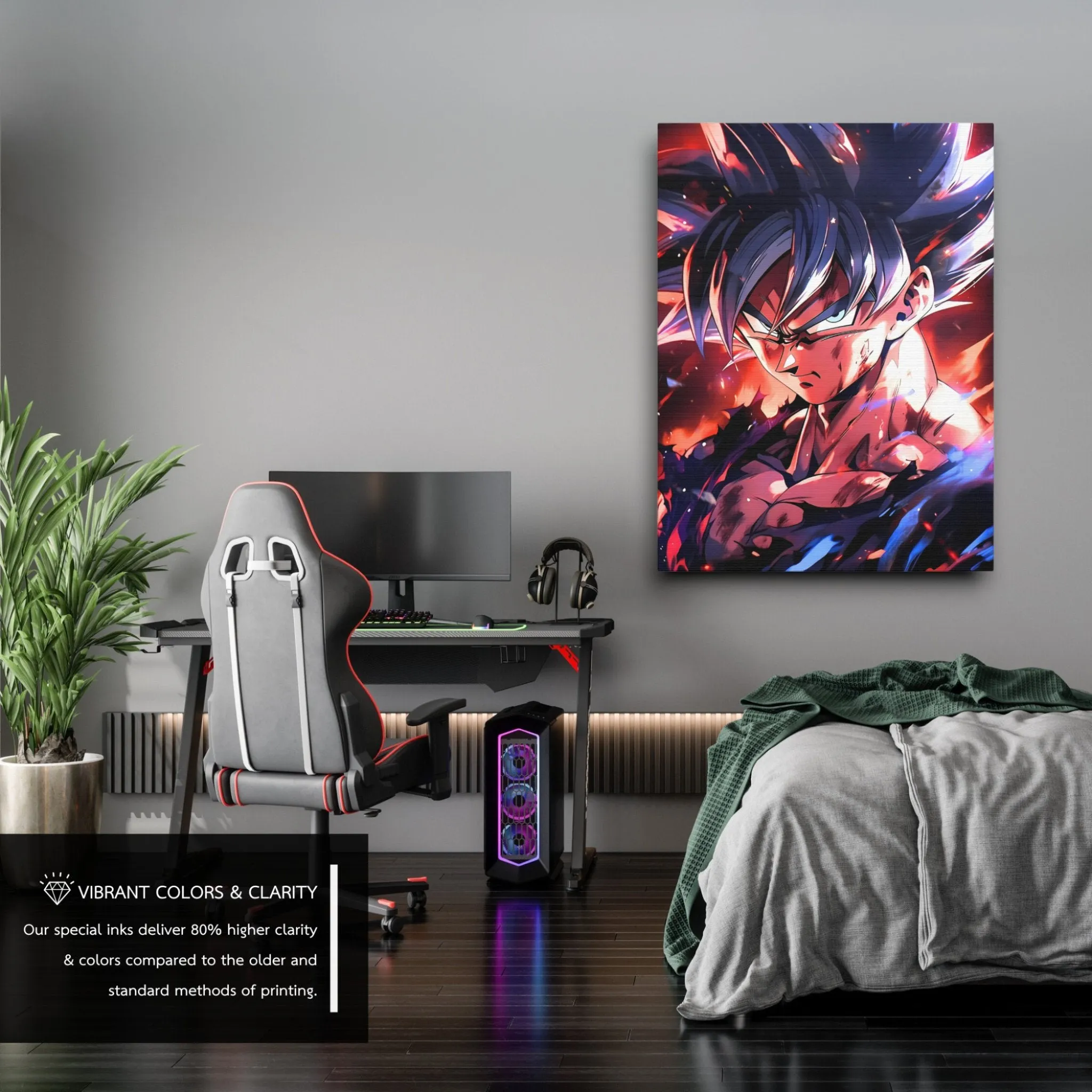 The Flames (Goku) Anime Canvas