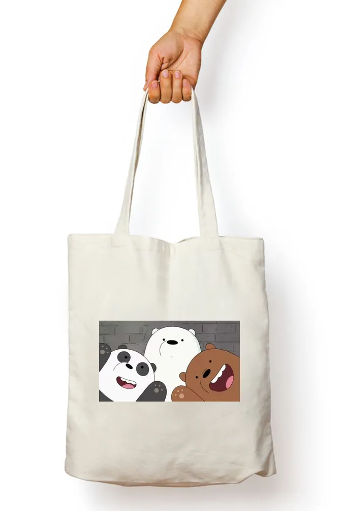 Three Bears Trio Anime Tote Bag