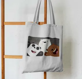 Three Bears Trio Anime Tote Bag