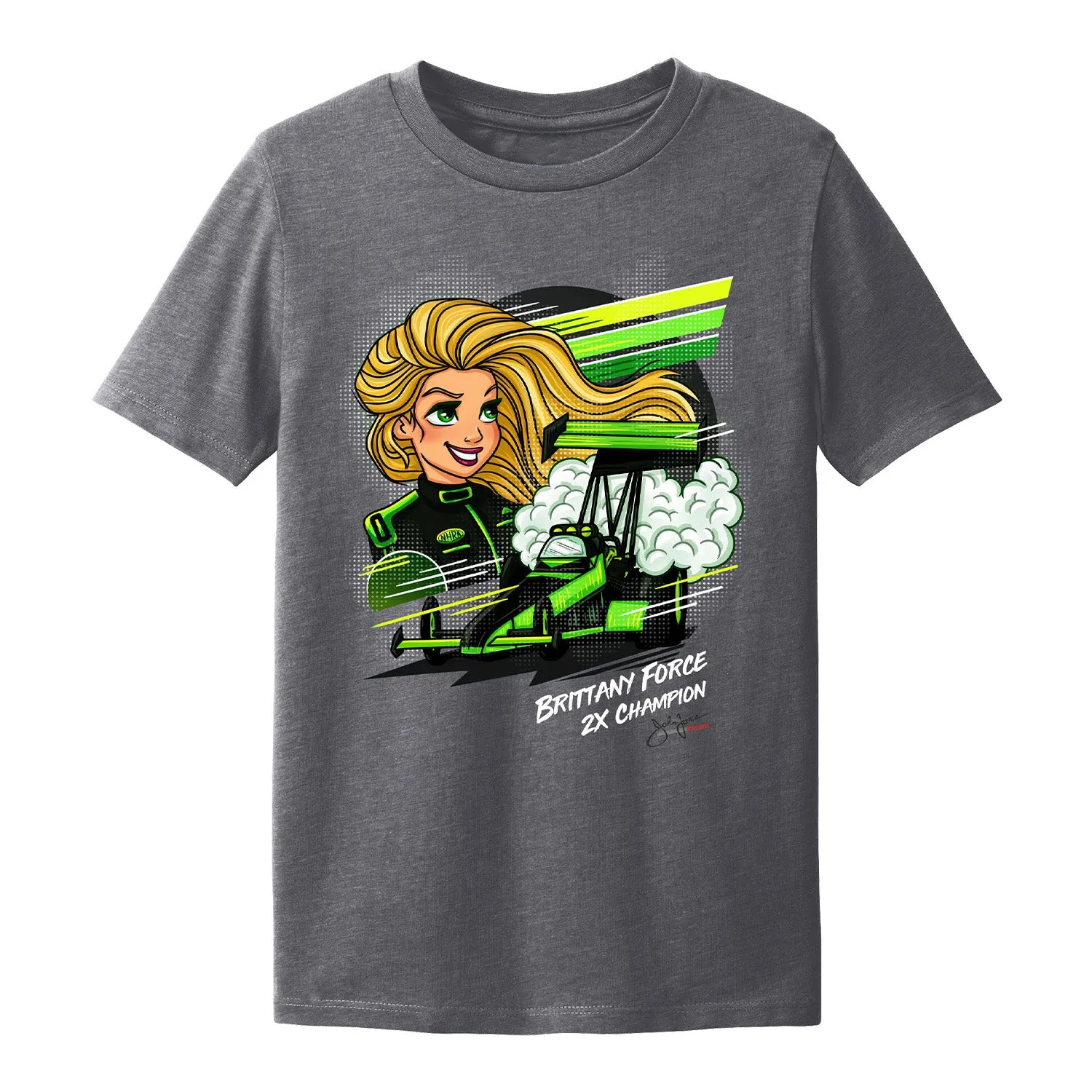 Youth Brittany Force Cartoon T-Shirt